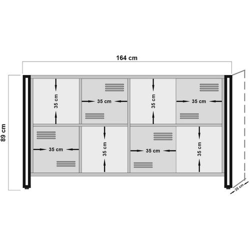 Cosmo Matrix Atlantic Pine
Black Console slika 7