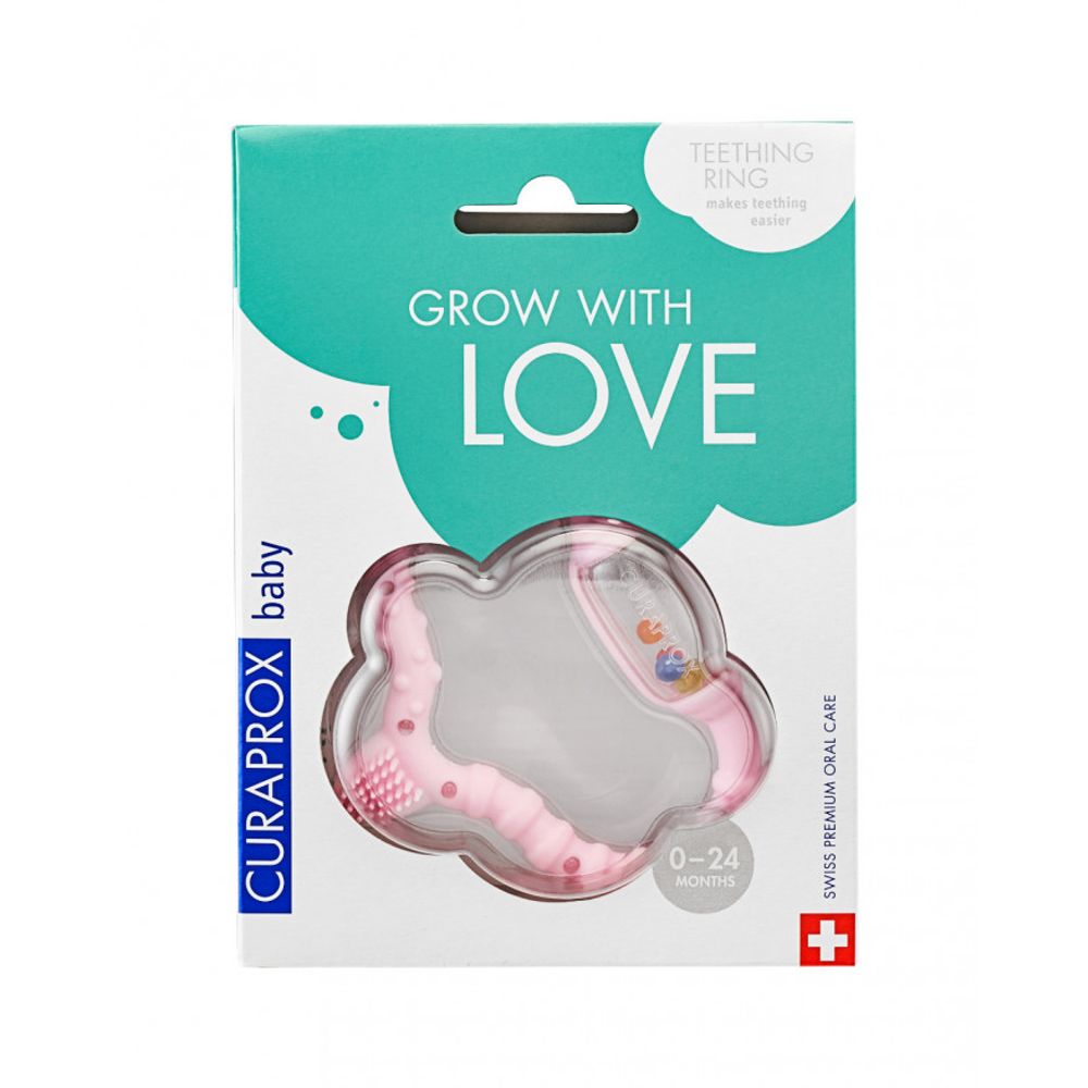 Curaprox Baby Zvečka 3U1, Roza slika 2