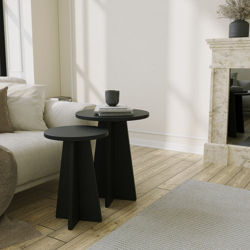 Mushroom 2 - Black Black Coffee Table Set slika 2