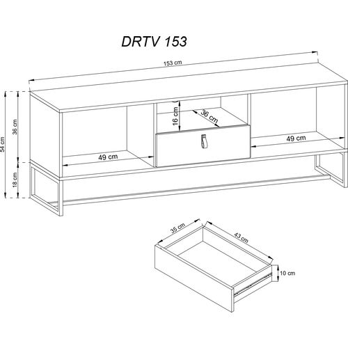 Komoda za televiziju DARK DRTV153 slika 2