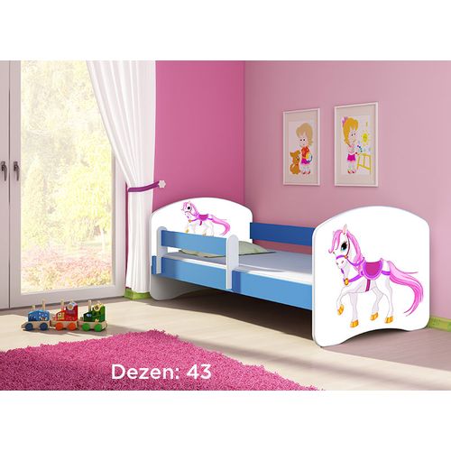 Deciji krevet ACMA II 180x80 + dusek 6 cm BLUE43 slika 1