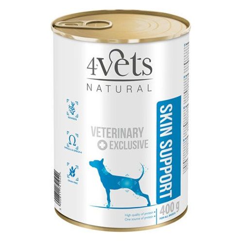 4Vets Natural Dog Veterinarska Dijeta Skin Suport 400g slika 1