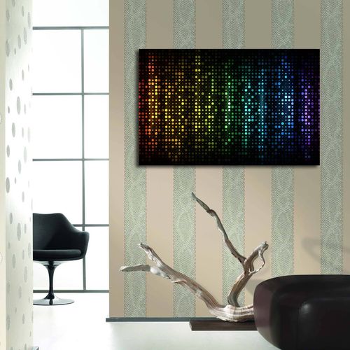 4570İACT-37 Multicolor Decorative Led Lighted Canvas Painting slika 2