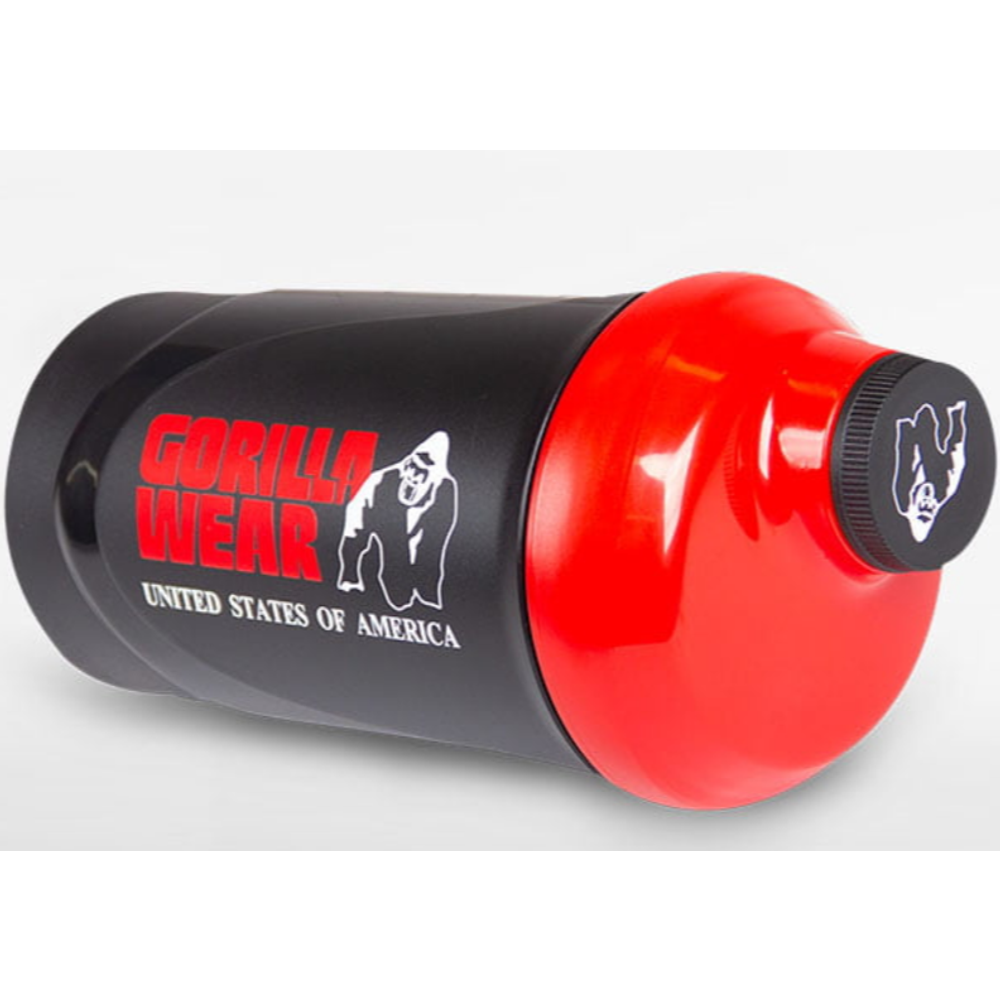 Gorilla Wear Šejker Wave 600ml - Black/Red slika 4