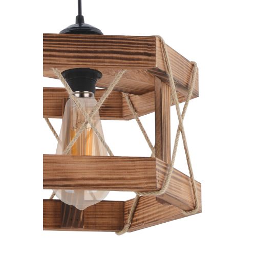 Hexagonal Antiquation Brown Chandelier slika 4