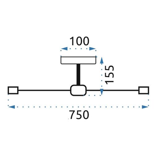 TOOLIGHT Stropna svjetiljka Pauk 8 Crno zlato APP502-8C slika 12