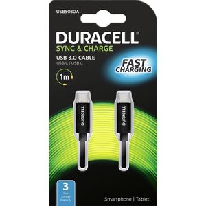 Duracell Kabel – USB-C to USB-C 1m - Black