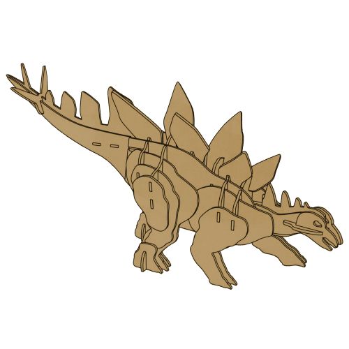 3D drvena slagalica Stegosaurus - 41 element slika 2