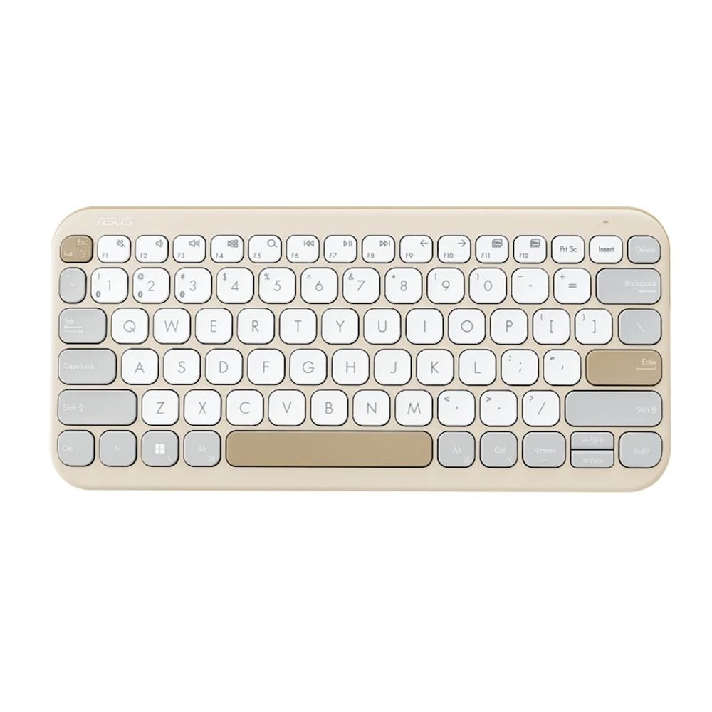 Tastatura ASUS Marshmallow KW100, brezžična/Bluetooth, Bež slika 1