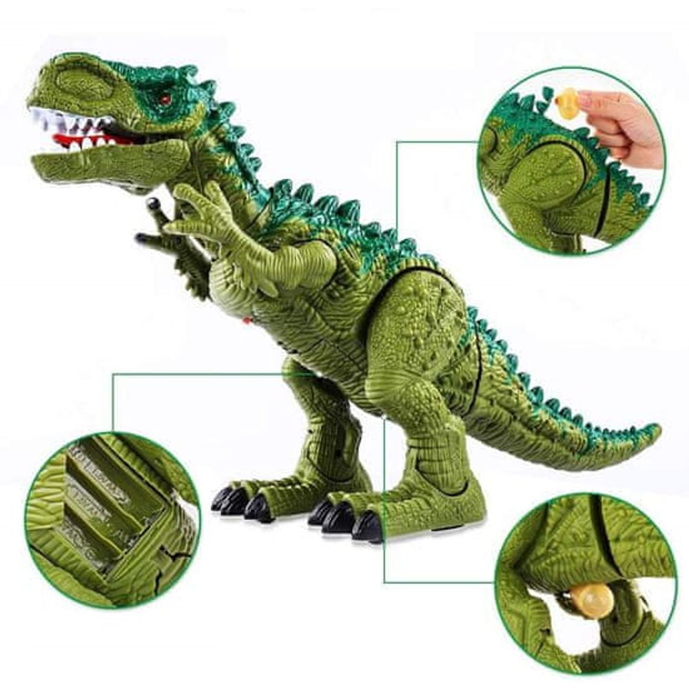 Denis Tyrannosaurus Rex na baterije sa 3 jaja 50cm slika 4