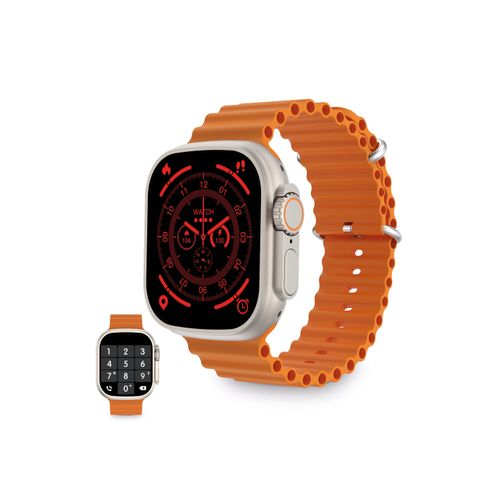 KSIX, smartwatch Urban Plus, 2.05" zaslon, 5 dana aut., vodootporan, narančasti slika 1