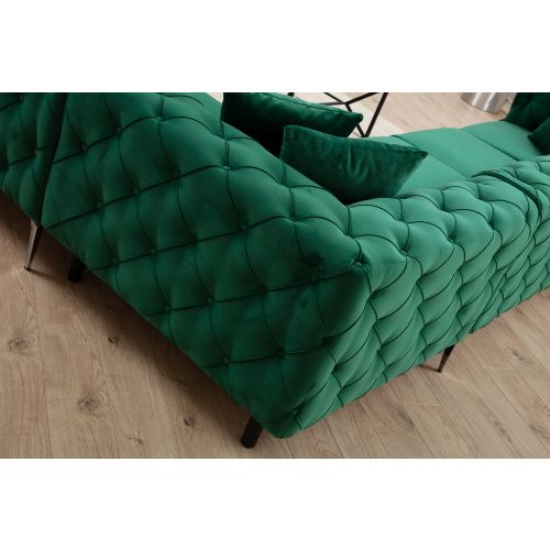 Atelier Del Sofa Kutna garnitura, zelena, Como Right - Green slika 5