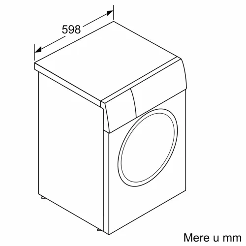 Bosch WAN28060BY Serija 4 Veš mašina 8 kg, 1400 rpm, EcoSilence Drive, Dubina 59 cm slika 8