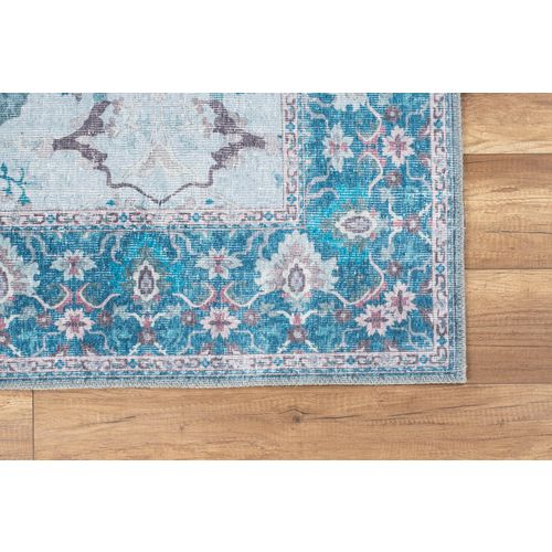 Conceptum Hypnose  Dorian Chenille - Blue AL 333 Multicolor Hall Carpet (75 x 150) slika 3
