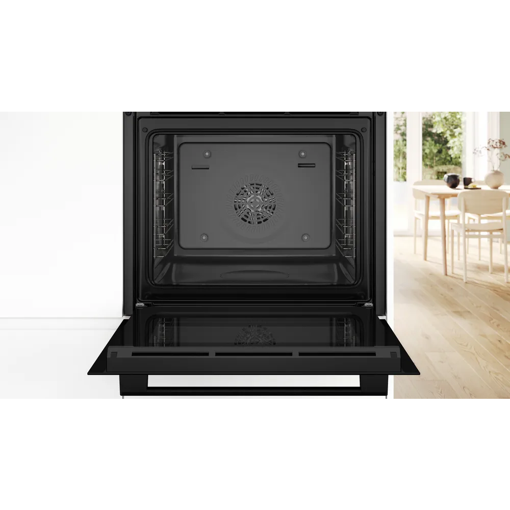 BOSCH pećnica  Serie 4| CRNA, Dodavanje pare,EcoClean,8 programa, A+,AIRFRY slika 3