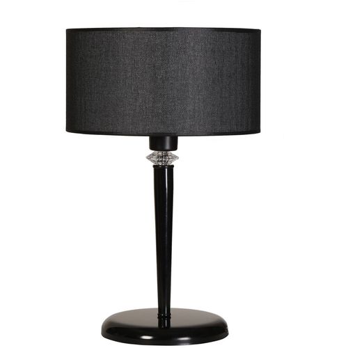 Maya Siyah Masa Lambası Hasır Siyah Abajurlu Black Table Lamp slika 2