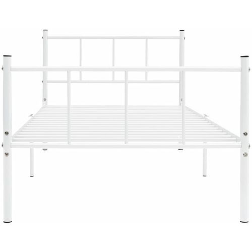 Okvir za krevet bijeli metalni 90 x 200 cm slika 3