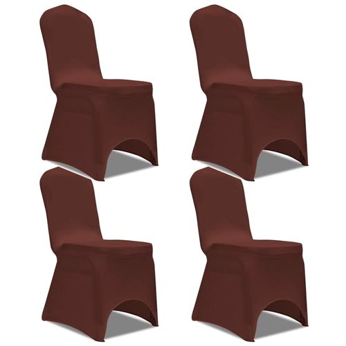 Rastezljive navlake za stolice 4 kom Smeđa boja slika 27
