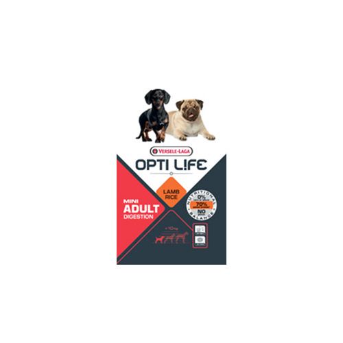 Opti Life Digestion Adult Mini Jagnjetina i Pirinač 2.5 kg slika 1