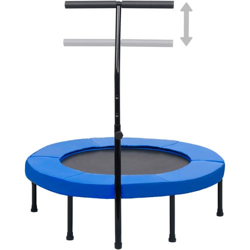 Trampolin za vježbanje s ručkom i sigurnosnim jastučićem 102 cm slika 17