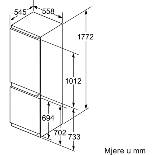 Bosch ugradbeni hladnjak KIF86PFE0 slika 7