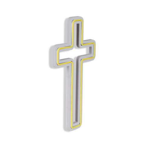 Wallity Ukrasna plastična LED rasvjeta, Cross Sign - Yellow slika 14