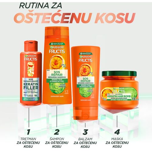 Garnier Fructis SOS Keratin tretman za kosu 200ml slika 2