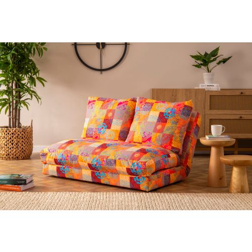 Taida - Višebojni Patchwork Sofa-Krevet sa 2 Mesta slika 2