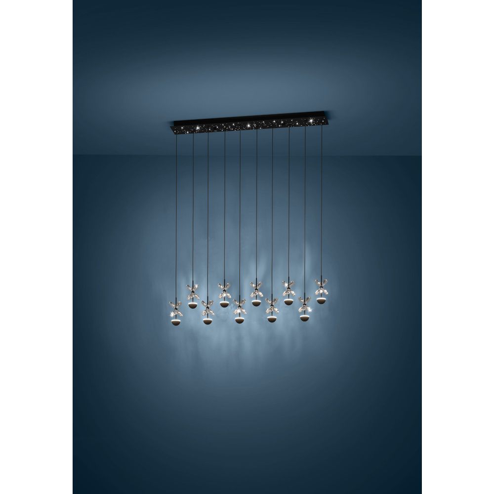 PIANOPOLI 2 Luster - Elegantan LED Luster sa Kristalnim Elementima slika 2