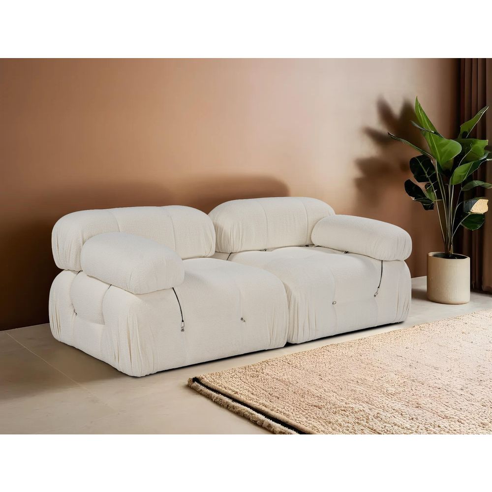 Bubble 2 Sjedala (L1-1R) - Krem Krem Sofa slika 2