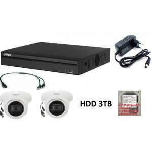 Dahua SET-13 * 2 kamere Full HD dome+dvr+hdd+napajanje 3TB Tehnicki pregled