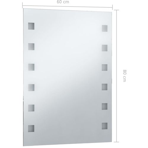 Kupaonsko LED zidno ogledalo 60 x 80 cm slika 12