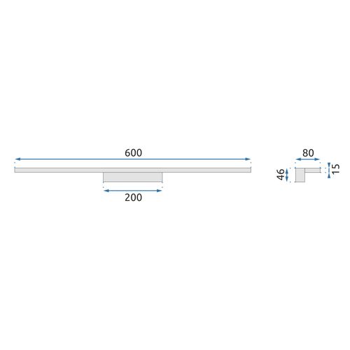 TOOLIGHT LED zlatna zidna svjetiljka 60cm APP837-1W slika 13