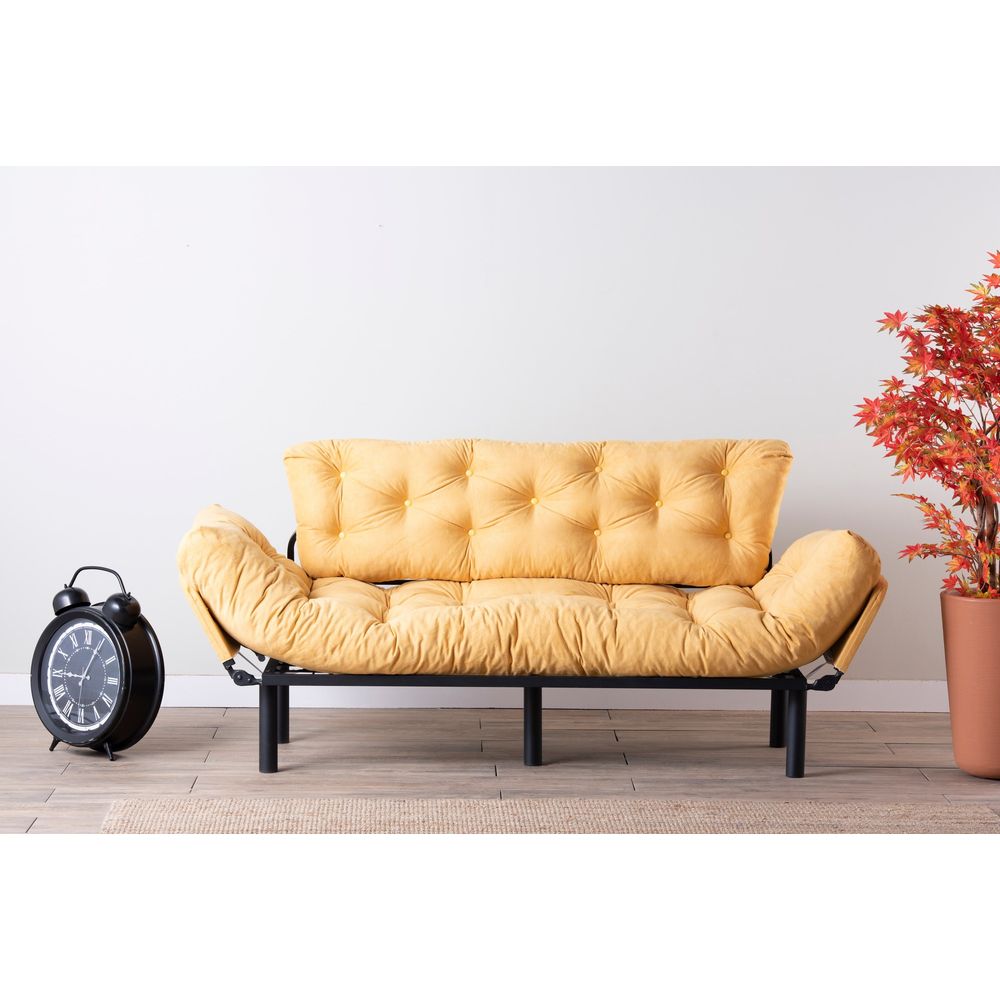 Nitta Triple - Mustard Trojnsjed - Sofa na Razvlačenje slika 2