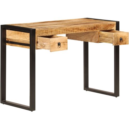 Radni stol s 2 ladice od masivnog drva manga 110 x 50 x 77 cm slika 11