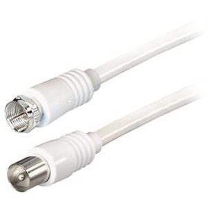 Transmedia TV-SAT Kabel F to IEC 5m, White