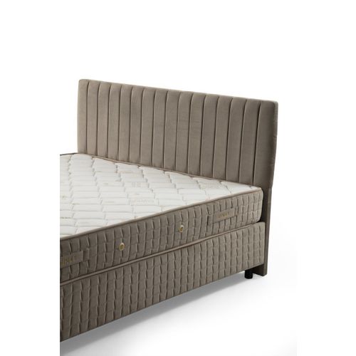 Safir Set 90 x 190 - Brown Brown Single Mattress, Base & Headboard slika 8