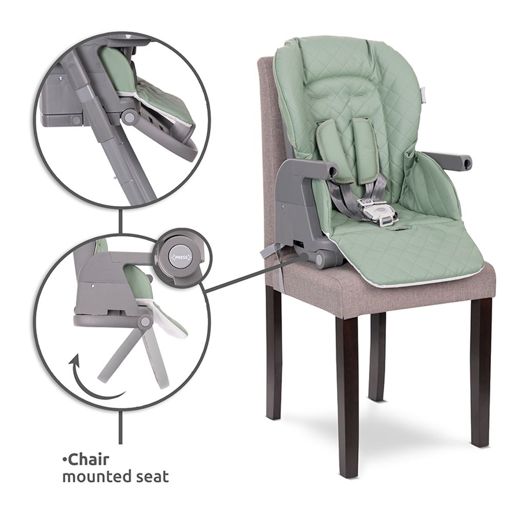 Lorelli Hranilica Chef 3U1, Green Leather + POKLON Siperak i zdjelica za bebe slika 18