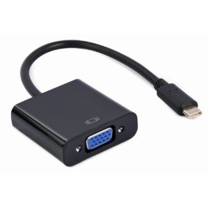 A-CM-VGAF-01 Gembird USB Type-C to VGA adapter cable, 15 cm, black