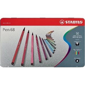 STABILO Flomasteri PEN 68 50/1 metalna kutija 