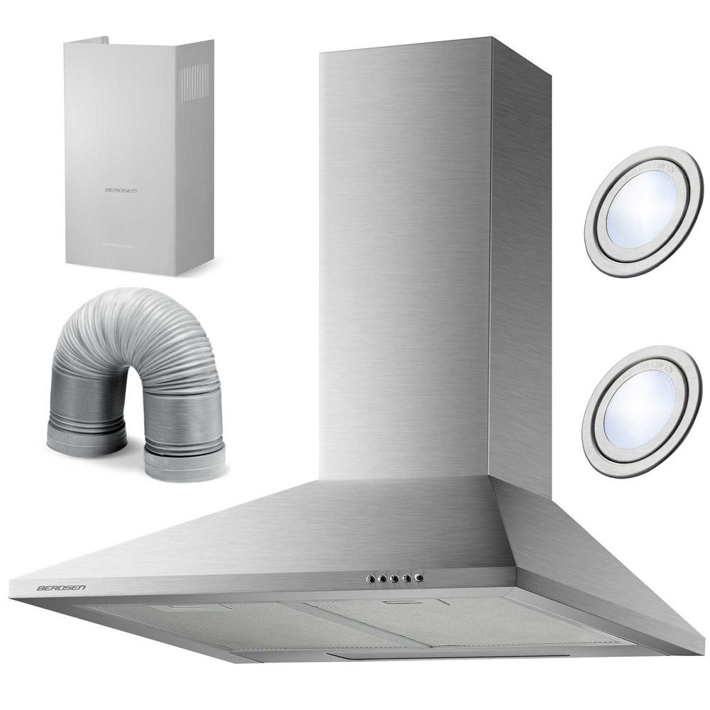 Berdsen BT-213 INOX kuhinjska napa s dimnjakom od 60 cm slika 1