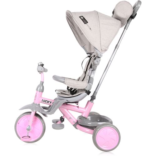 LORELLI LUCKY CREW Dječji Tricikl Grey/Pink (12 - 36 mj/20 kg) slika 5