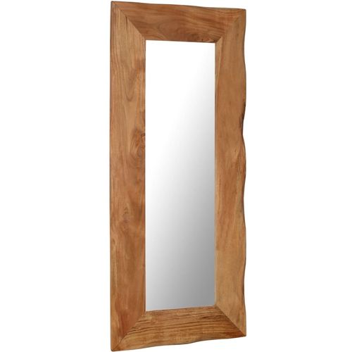 Kozmetičko ogledalo od masivnog bagremovog drva 50 x 110 cm slika 20