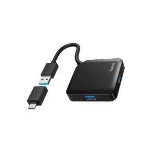 HAMA USB 3.2 HUB 1:4 5Gbit/s + USB-C adapter 200116