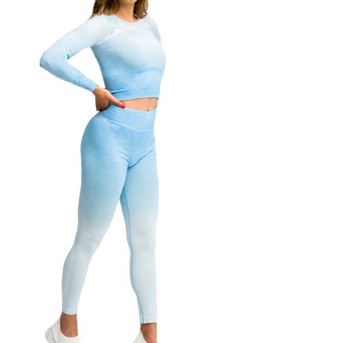 Gymhero leggins ombre leg-babyblue slika 1