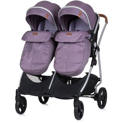 Chipolino dječja kolica za blizance ili dvoje djece Duo Smart - lilac slika 10