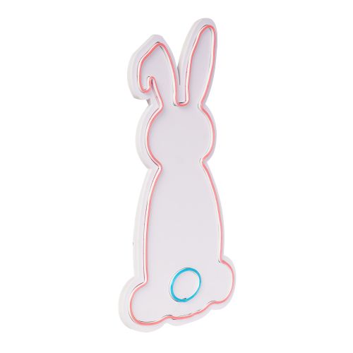 Wallity Ukrasna plastična LED rasvjeta, Rabbit - Pink, Blue slika 4