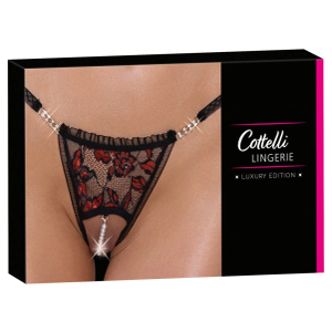 Cottelli DONJE RUBLJE bez prepona String Pearl M/L
