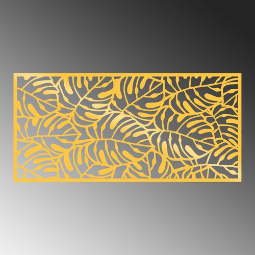 Wallity Metalna zidna dekoracija, Decorative Panel 6 - Gold slika 4