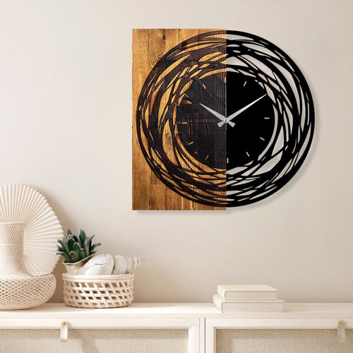 Wallity Ukrasni drveni zidni sat, Wooden Clock 39 slika 1